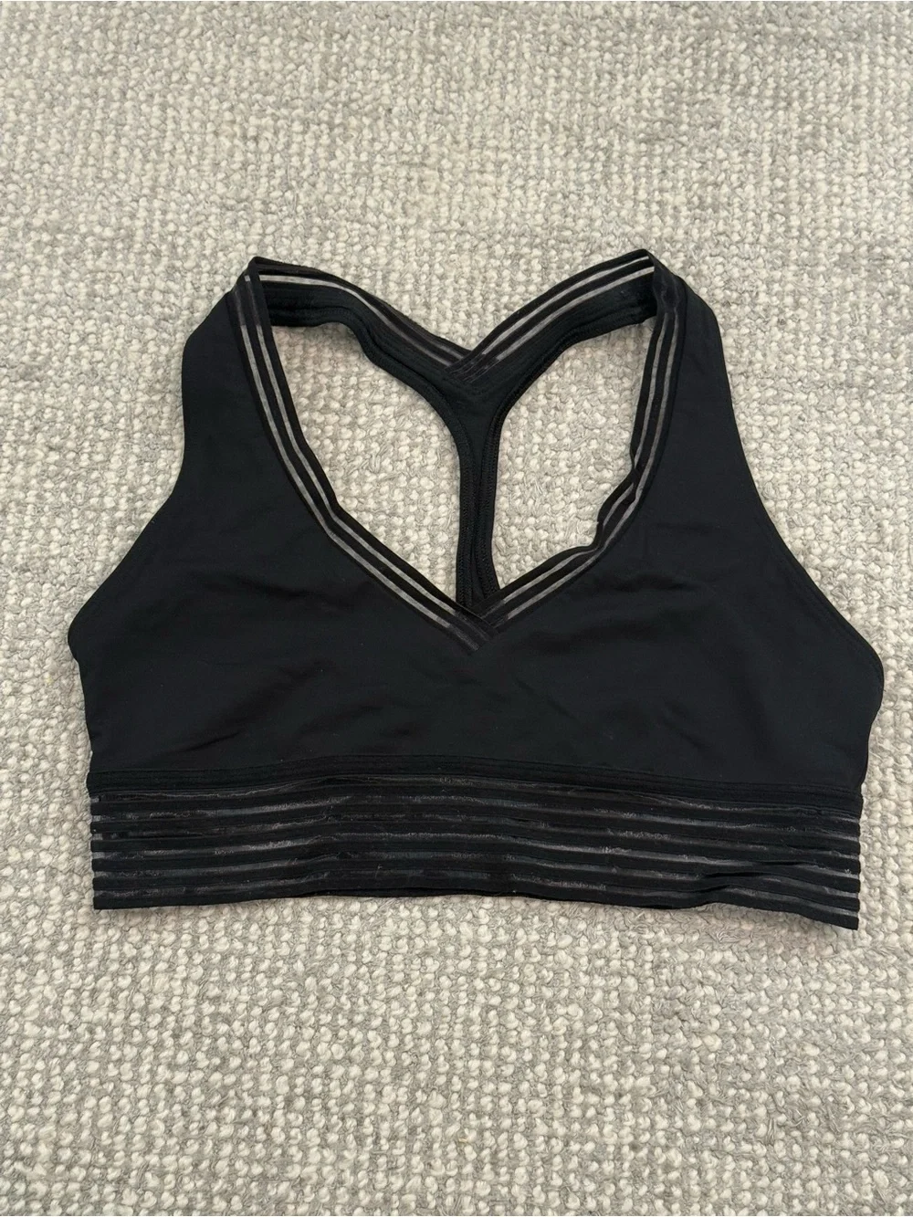 lululemon athletica Black Racerback Sports Bra